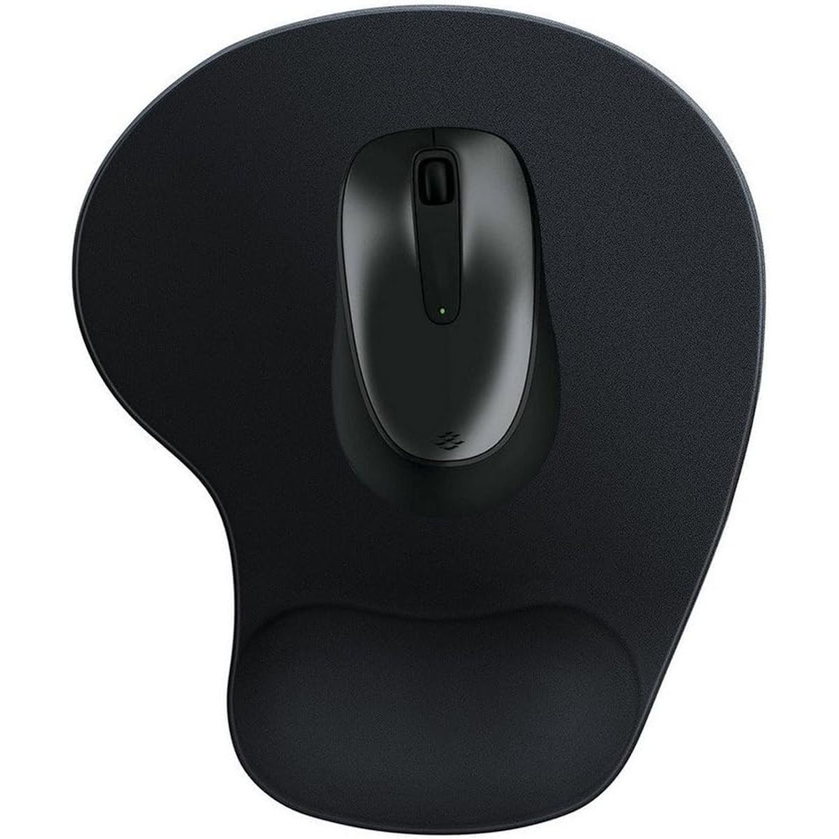 GENERICO - Pad Mouse Ergonomico con descansador gel NEGRO