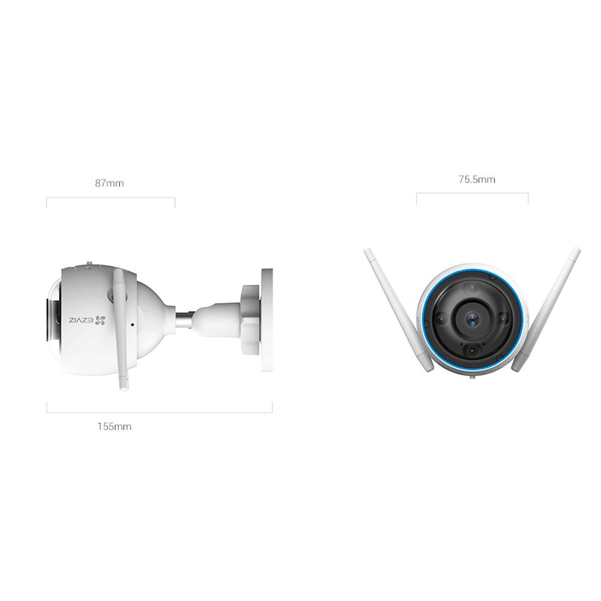 EZVIZ - CÁMARA DE SEGURIDAD EZVIZ EXTERIOR FIJA H3 2K 3MP