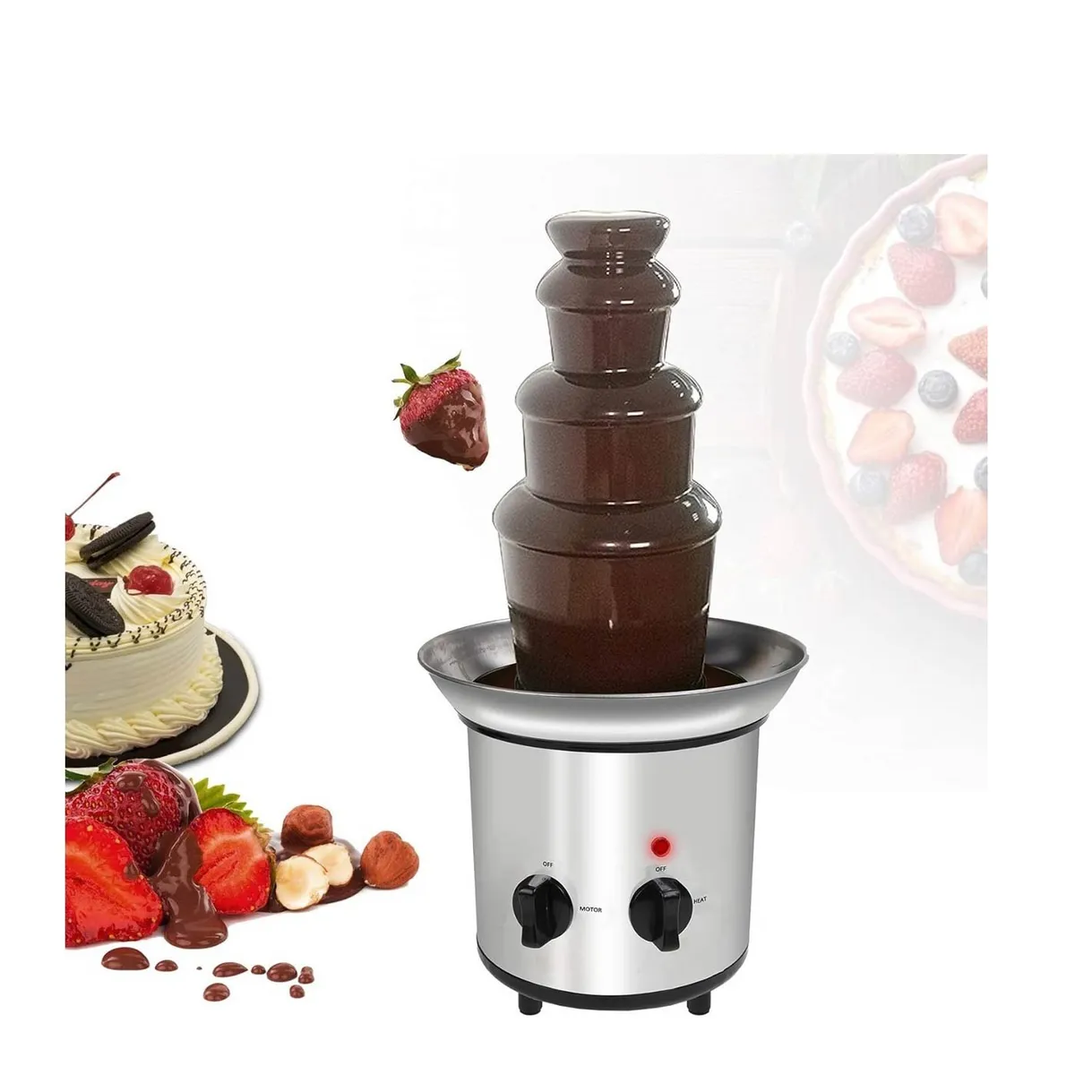 GENERICO - Fuente de chocolate 4 pisos  Profesional