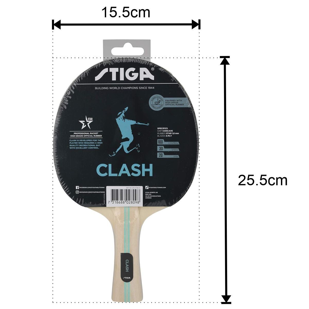 STIGA - Raqueta de Ping Pong Stiga Clash