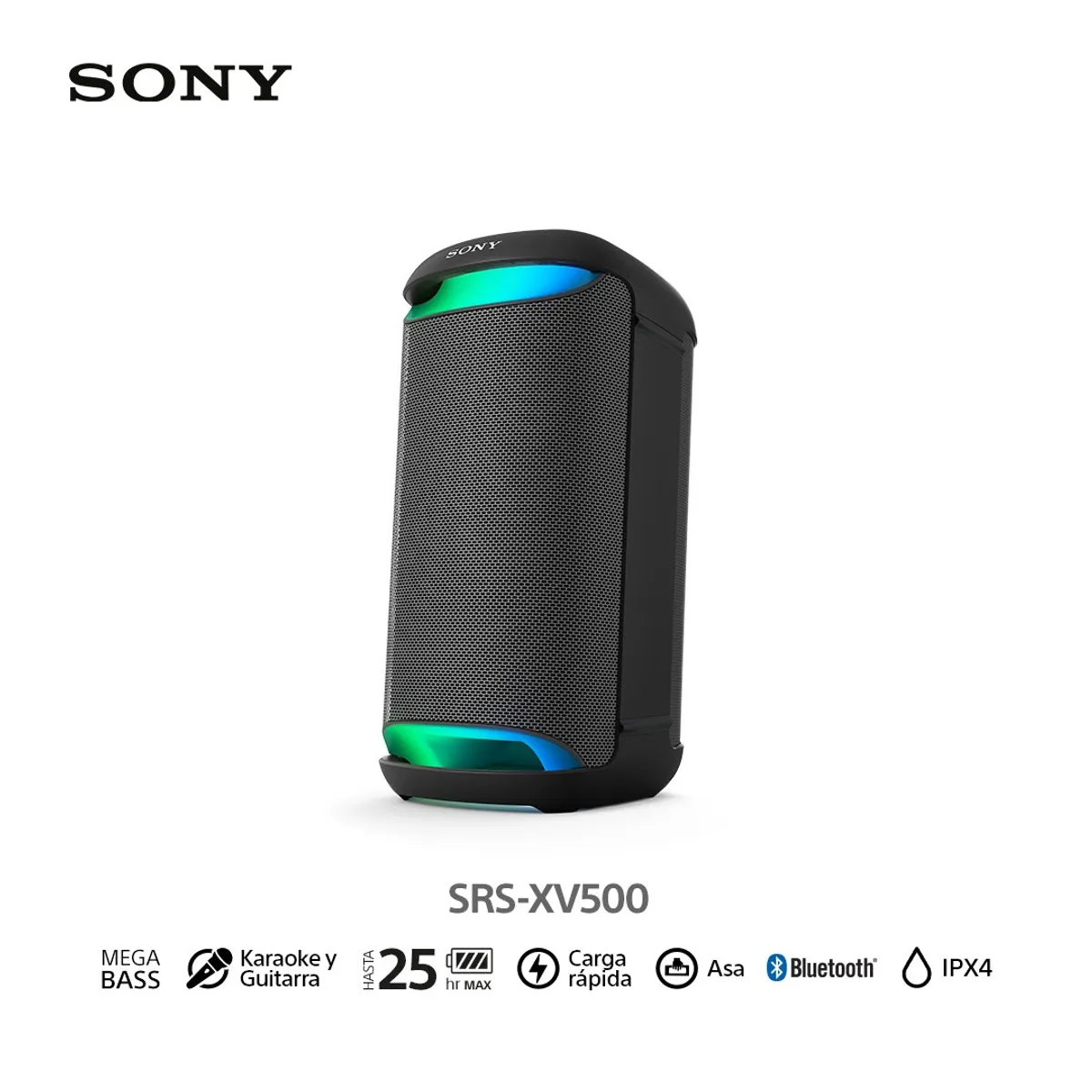 SONY - Sony Parlante Bluetooth SRS-XV500 para fiestas con Mega Bass