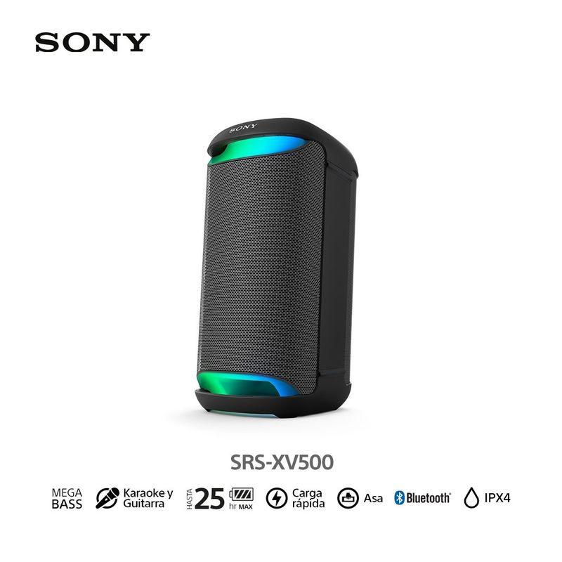 SONY - Sony Parlante Bluetooth SRS-XV500 para fiestas con Mega Bass