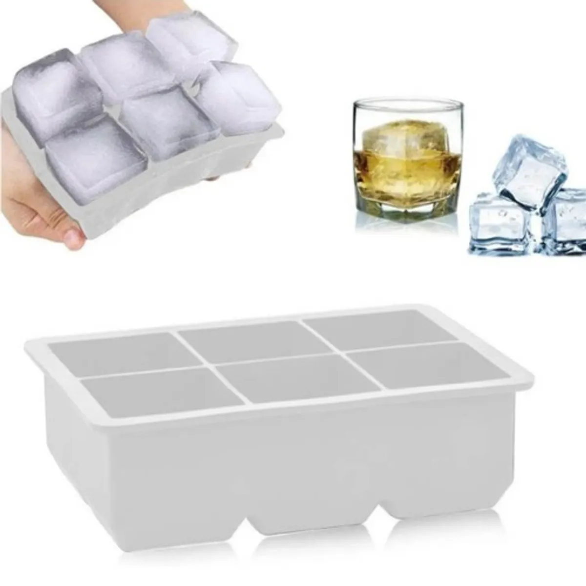 GENERICO - Molde de hielo cuadrado gourmet