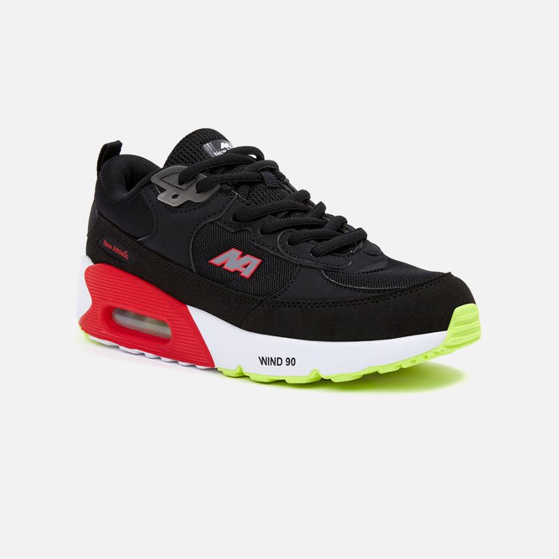 NEW ATHLETIC - Zapatillas New Athletic Lifestyle Windn51 Gris Con Verde Neon Mujer