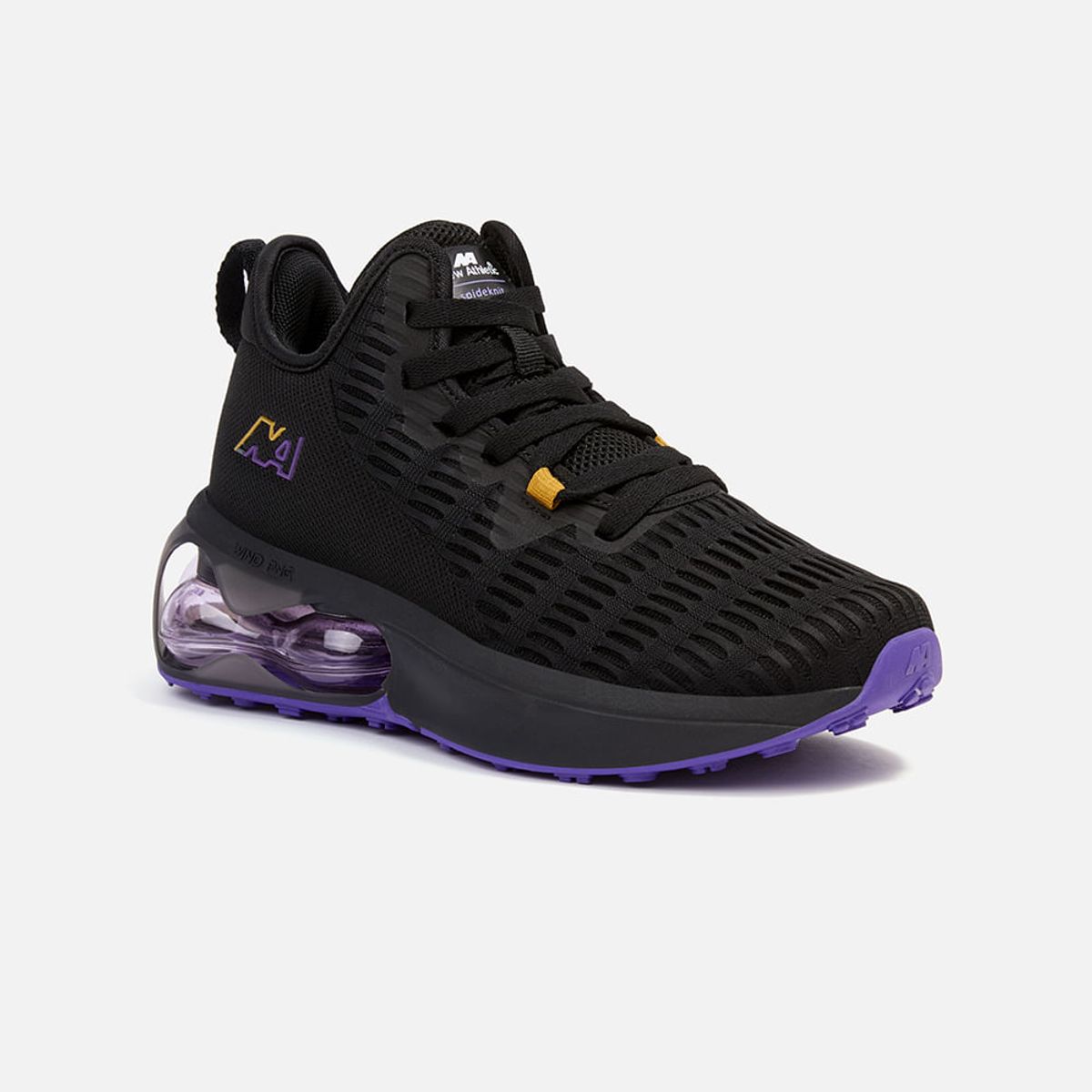 NEW ATHLETIC - Zapatillas New Athletic Lifestyle Wind52 Negro Con Morado Mujer