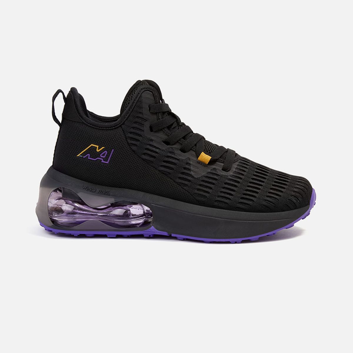 NEW ATHLETIC - Zapatillas New Athletic Lifestyle Wind52 Negro Con Morado Mujer