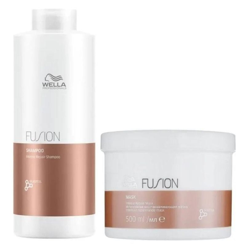 WELLA - WELLA FUSION – Dúo Shampoo 1L + Mask 500 ml