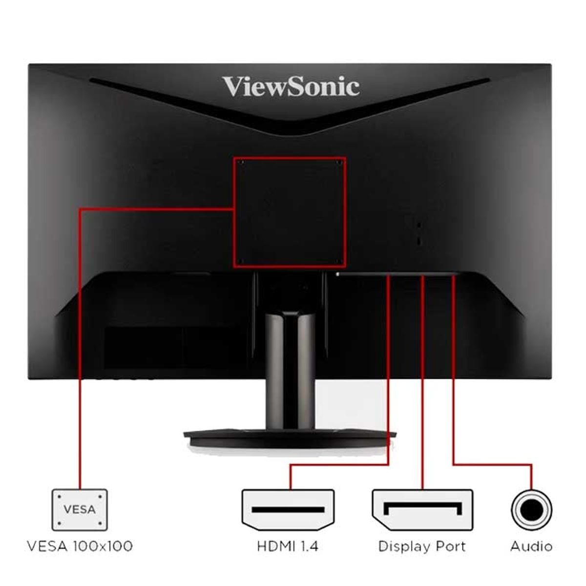 VIEWSONIC - Monitor VIEWSONIC VX2416 24 IPS FHD 100Hz 1ms FreeSync