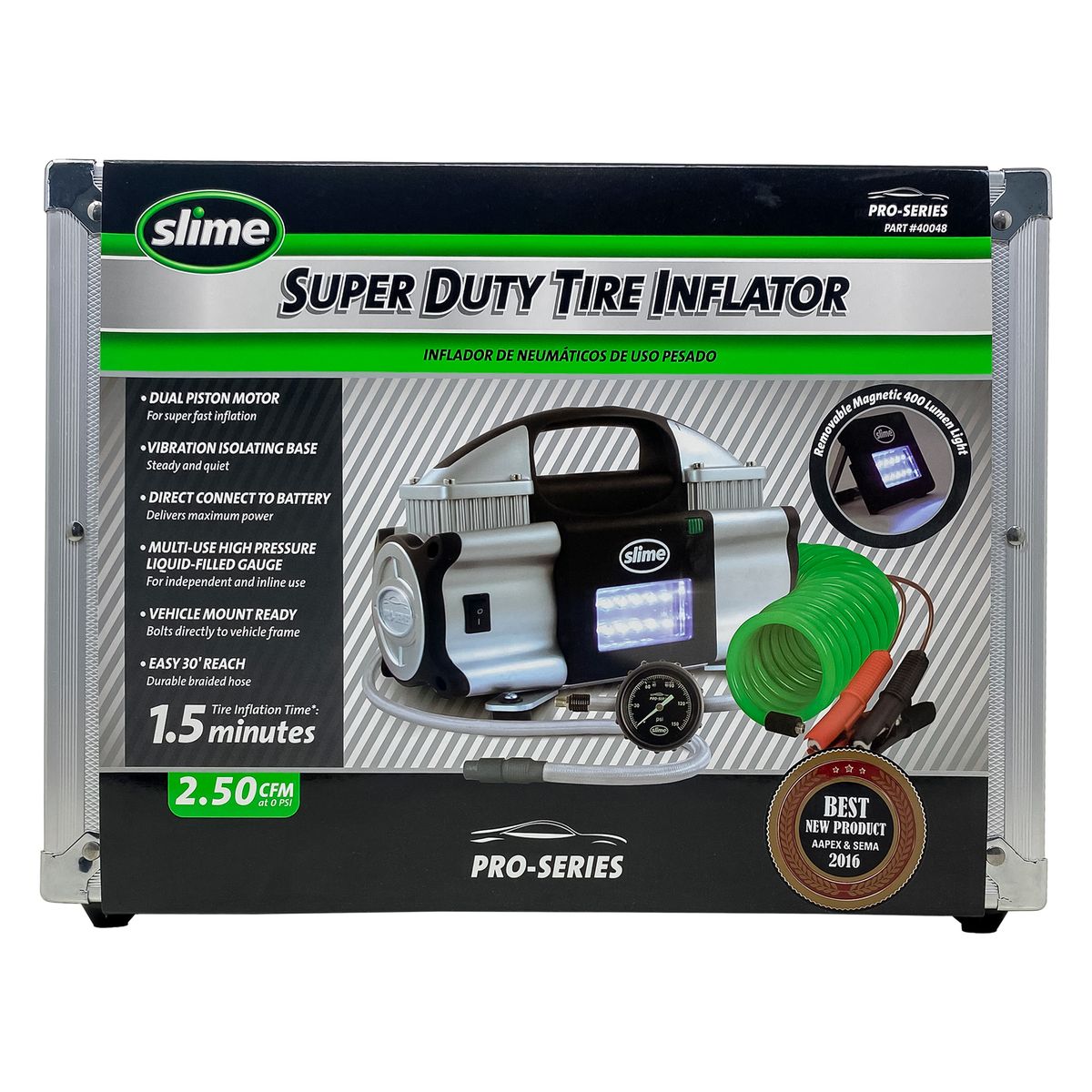 SLIME - Compresora de aire Super Duty Pro-Series 12V