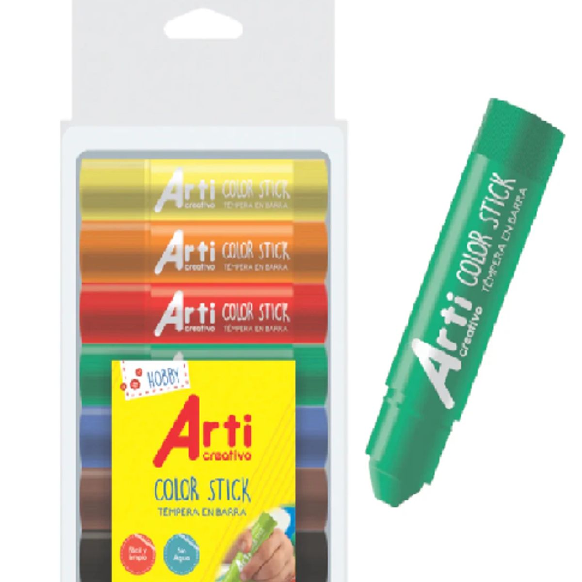 GENERICO - Temperas en Barra - Colores Básicos