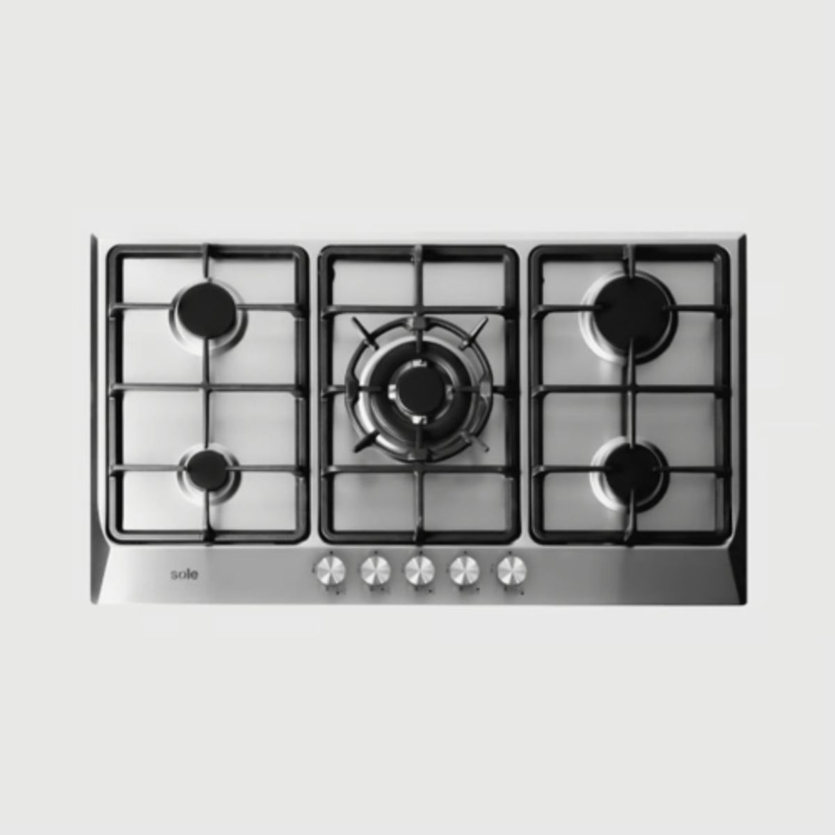 SOLE - Encimera Acero Inoxidable Sole A Gas 86cm