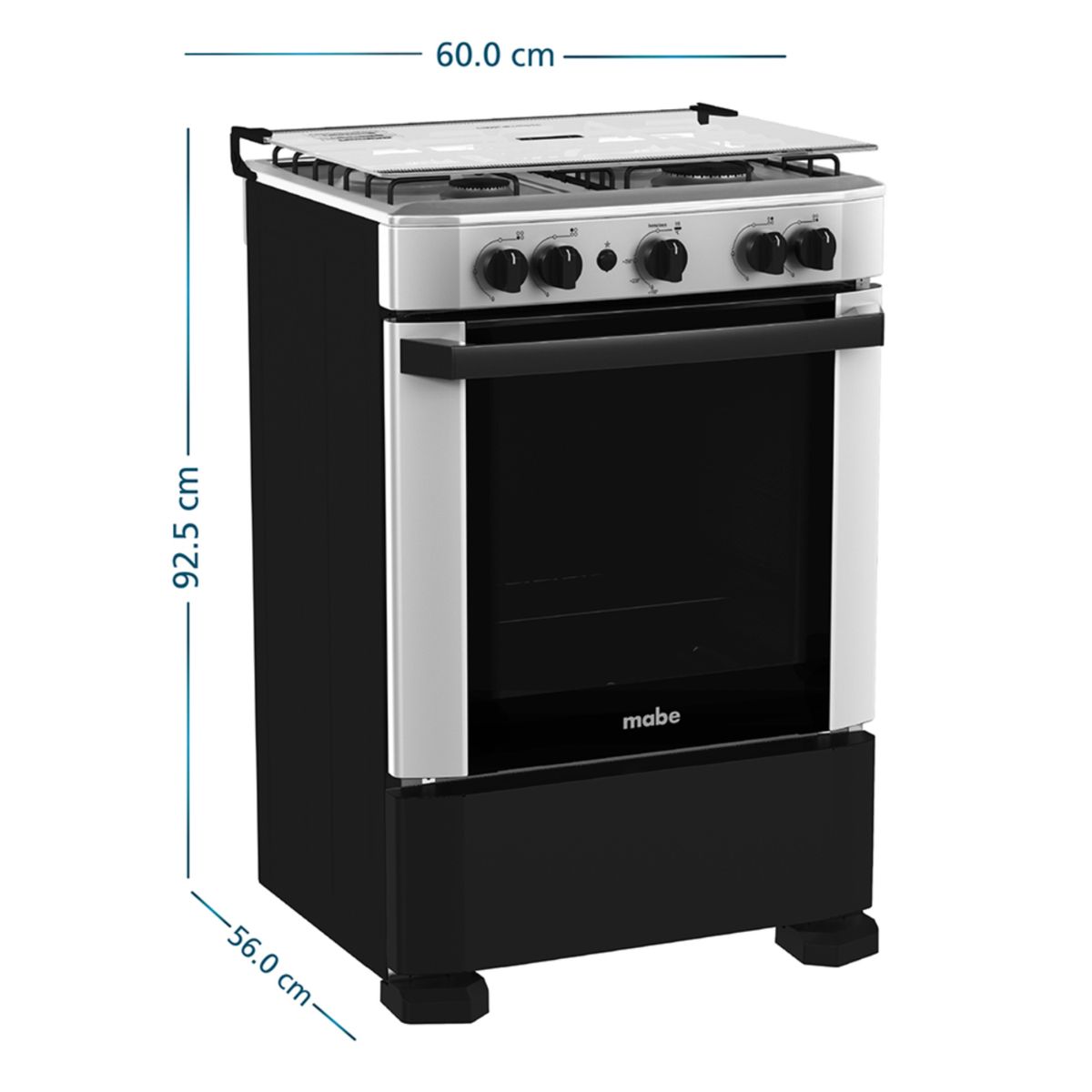 MABE - COCINA MABE CMP6014AG1  4 QUEMADORES SILVER