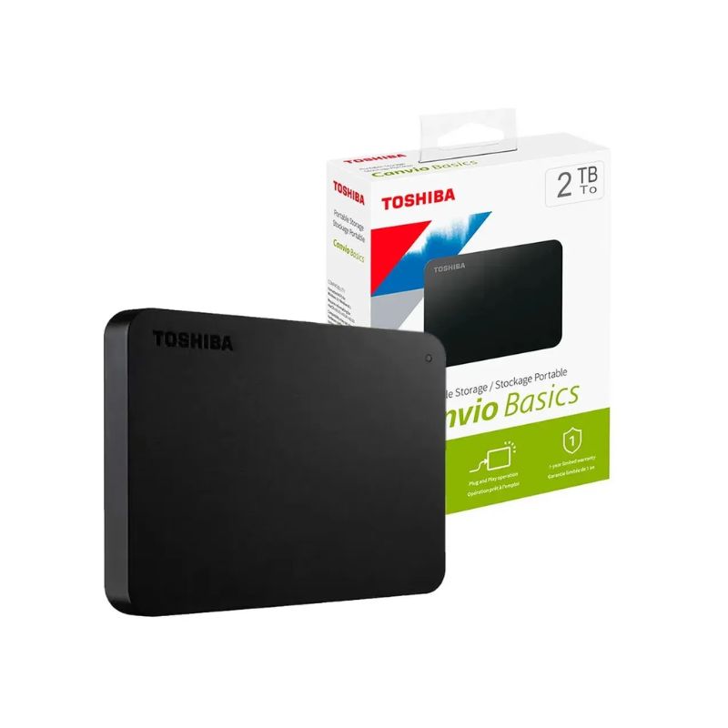 TOSHIBA - Disco Duro Externo Toshiba Canvio Basic 2TB
