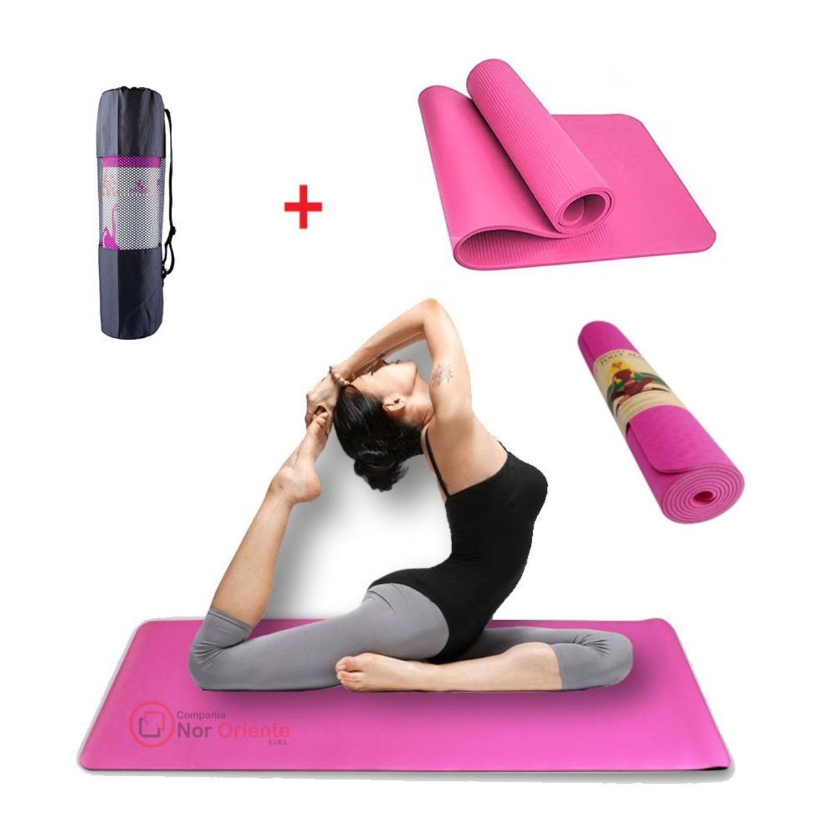 GENERICO - Yoga Mat 6mm Reales colchoneta yoga  + Bolso de Yoga