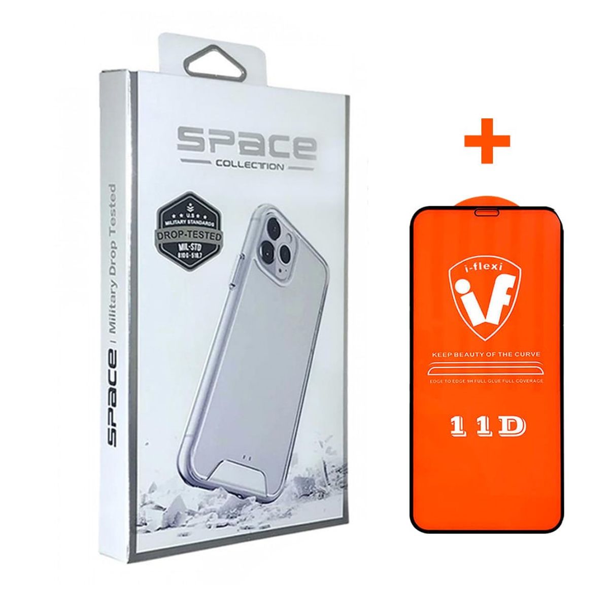 GENERICO - CASE SPACE PARA IPHONE 15 +MICA-TRANSPARENTE