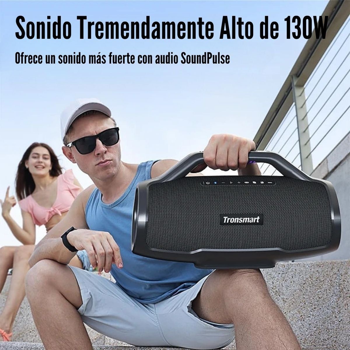 Tronsmart - Tronsmart - Parlante Bang Max 130W Bluetooth IPX6 Waterproof - Negro