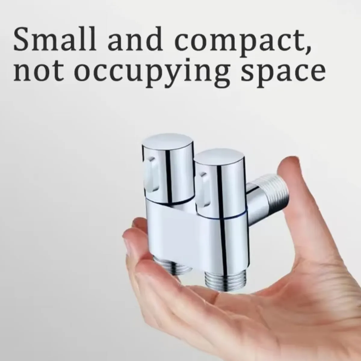 GENERICO - Válvula Doble Angular para Bidé o Inodoro Acero Pesado Cromado