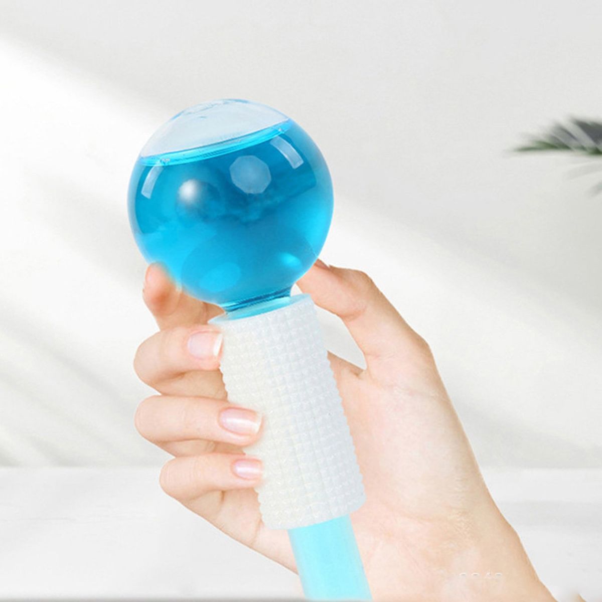 GENERICO - Masajeador de cristal tipo rodillo para el cuerpo 13cm Celeste