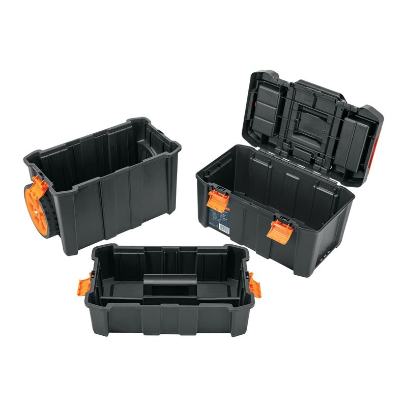 TRUPER - Caja para herramientas 19"x25" 3 en 1 desmontable con ruedas