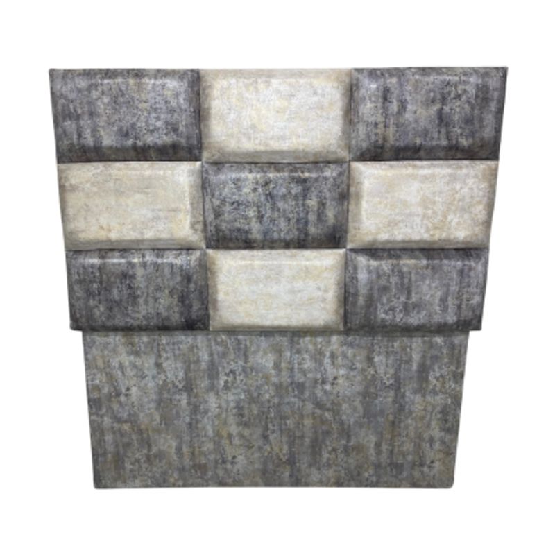 PEREZOSO - Cabecera Roma Queen Beige Y Plomo..