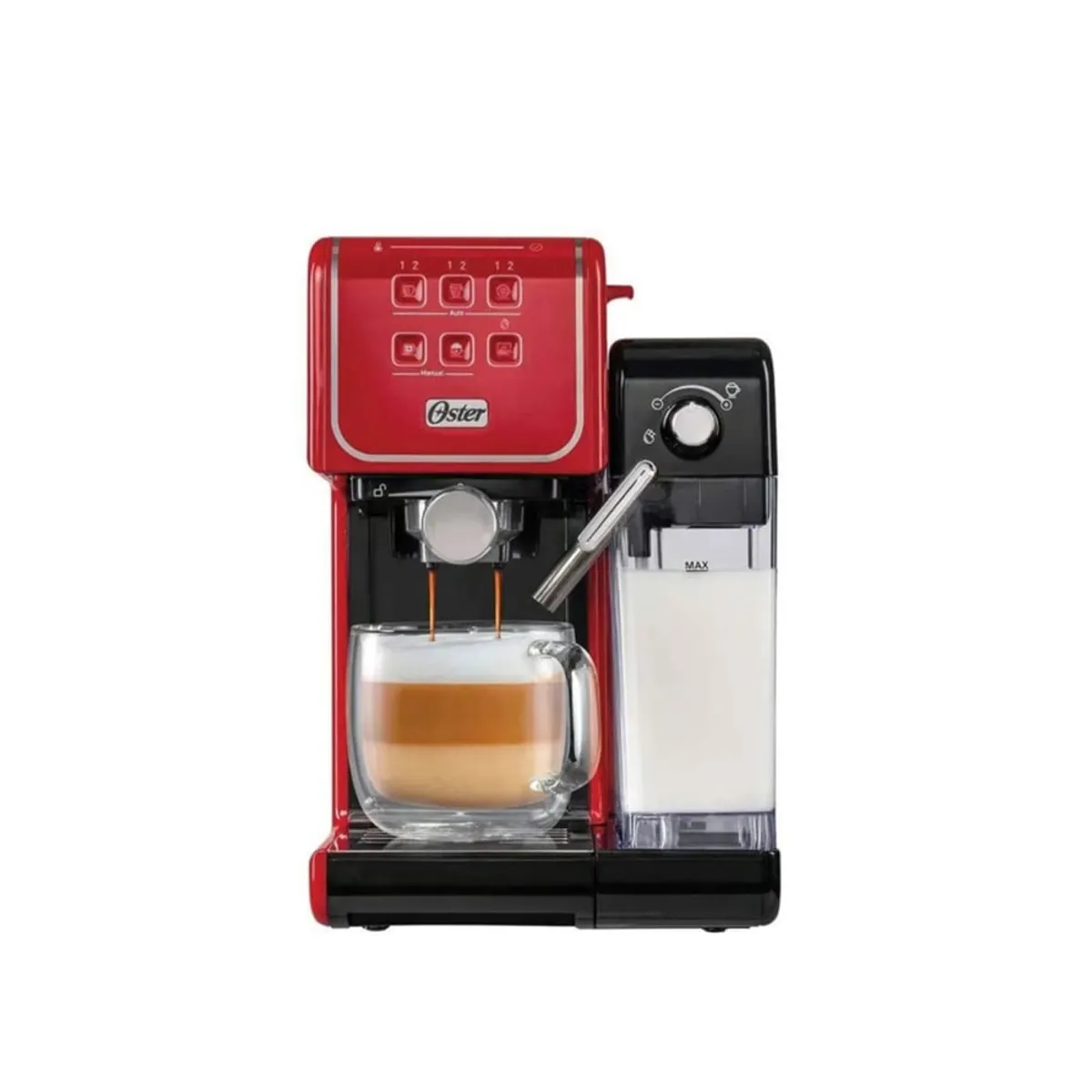 OSTER - Cafetera PrimaLatte Touch Oster BVSTEM6801R Rojo