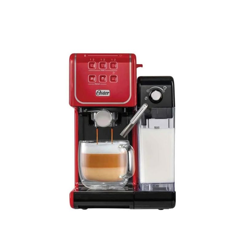 OSTER - Cafetera PrimaLatte Touch Oster BVSTEM6801R Rojo