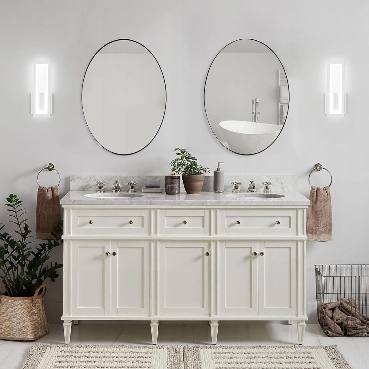 HOME NEAT - Lámpara de Pared LED Moderna en Acrílico 16W 3 Color - Blanco