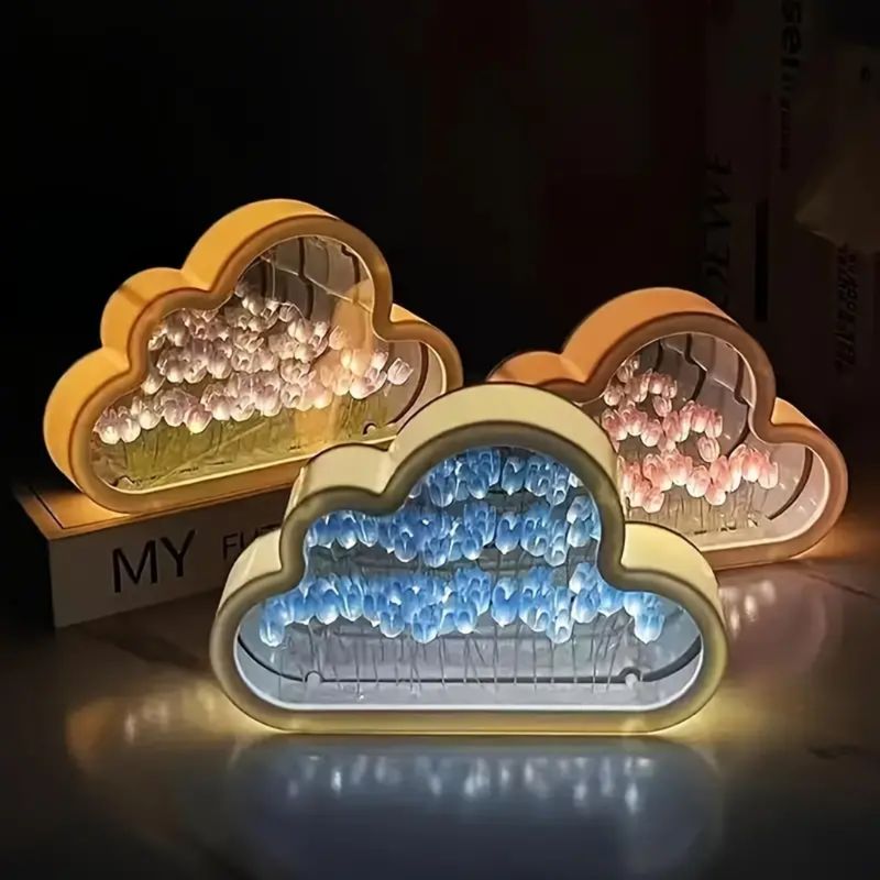 GENERICO - Lámpara Decorativa Espejo Tulipanes Infinitos