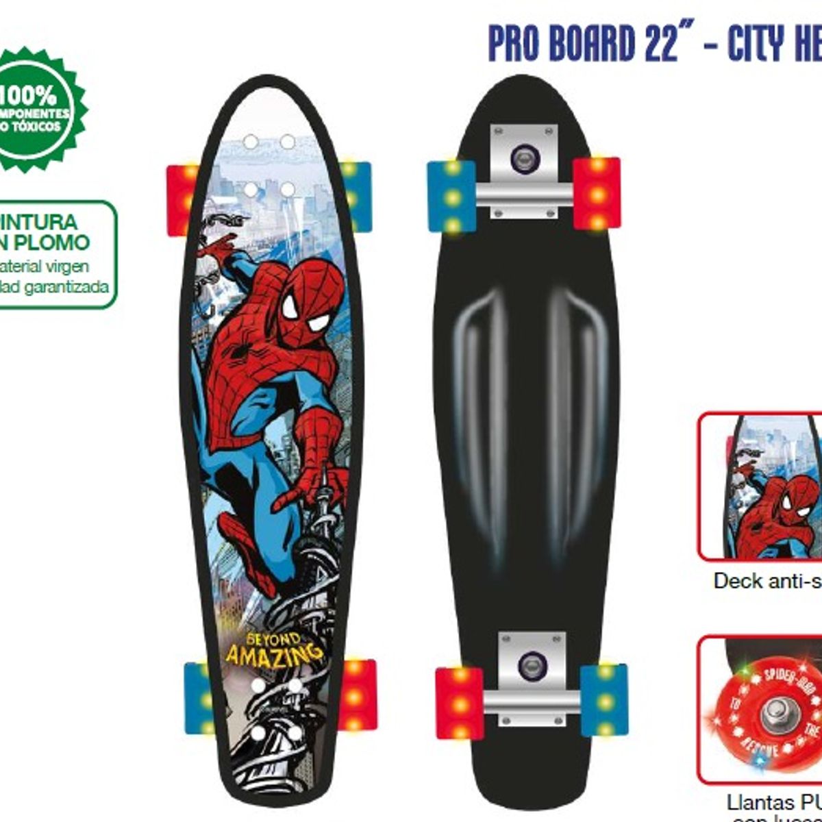 MARVEL - SKATEBOARD SPIDERMAN ORIGINAL