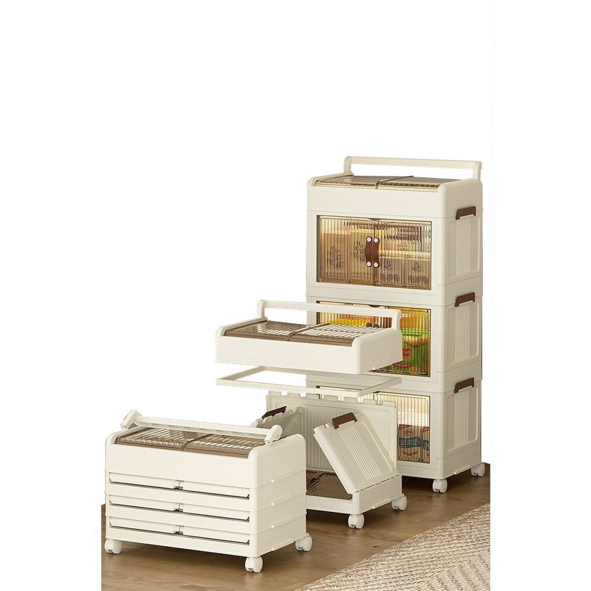 GENERICO - Estante Organizador Multiuso 3 Piso con Ruedas