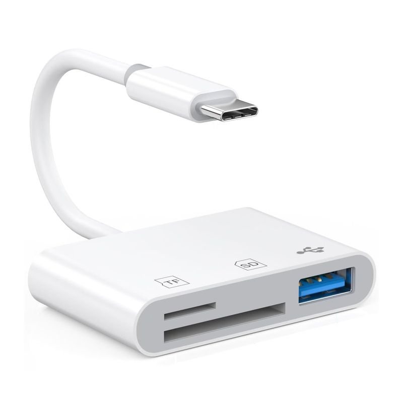 OEM - Lector de memoria 3 en 1 Tipo C a SD/ TF y USB 3.0