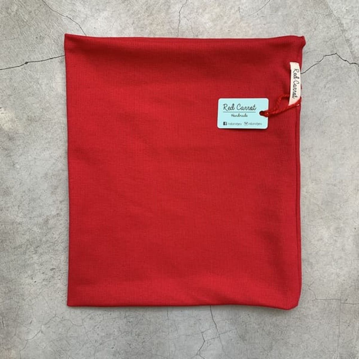 RED CARROT - Cuello color rojo entero