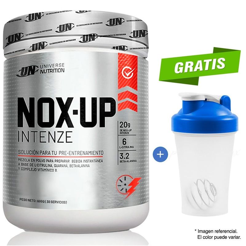 UNIVERSE NUTRITION - NOX UP INTENZE 600 GRAMOS PRE-ENTRENO CITRUS PUNCH