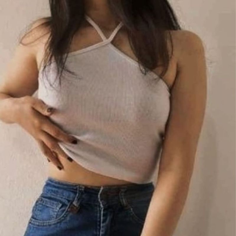 GENERICO - Top Basico Mujer Rip Abigail Catz Blanco