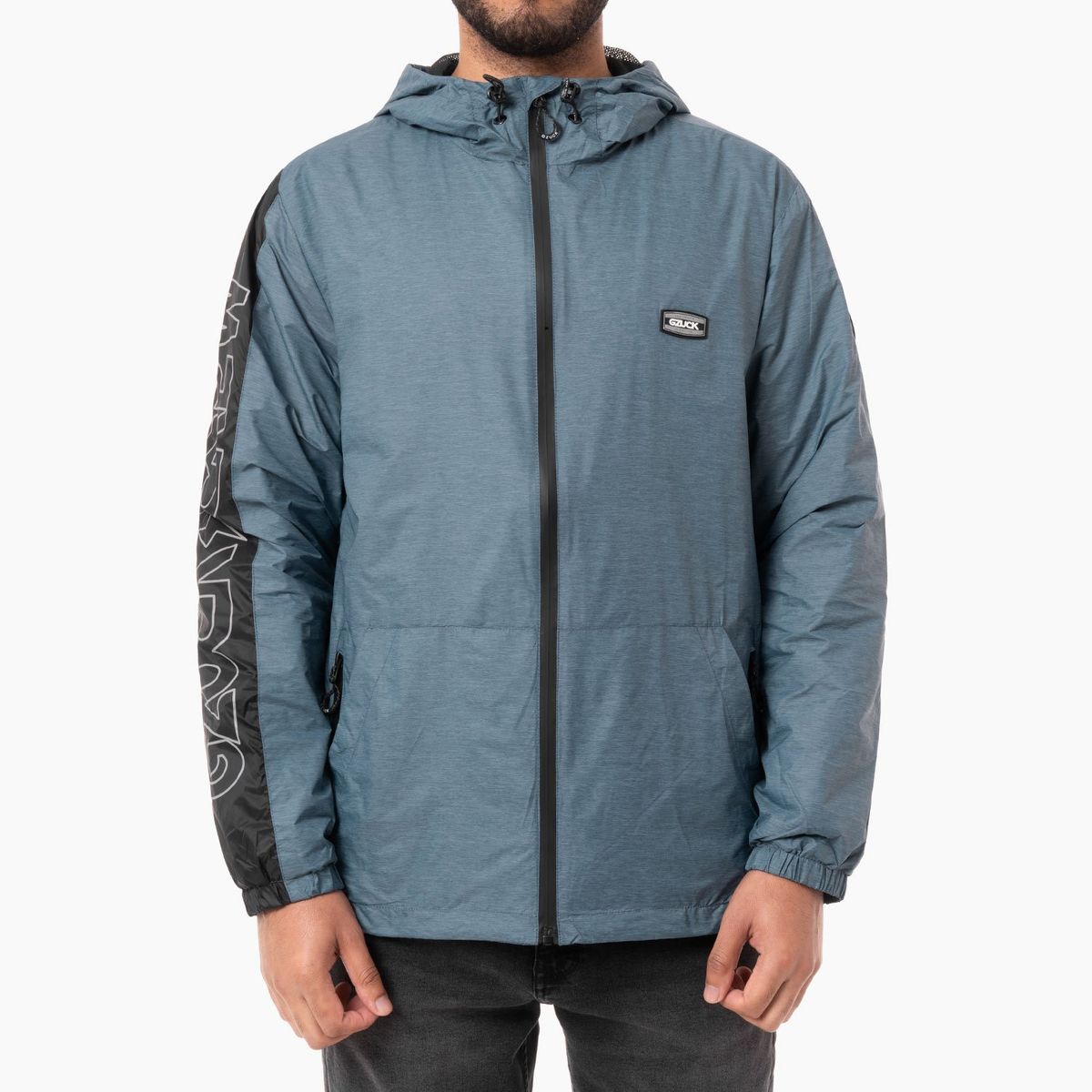 GZUCK - RAINCOATS TAFETA CCAP CF BRADGREY BLACK