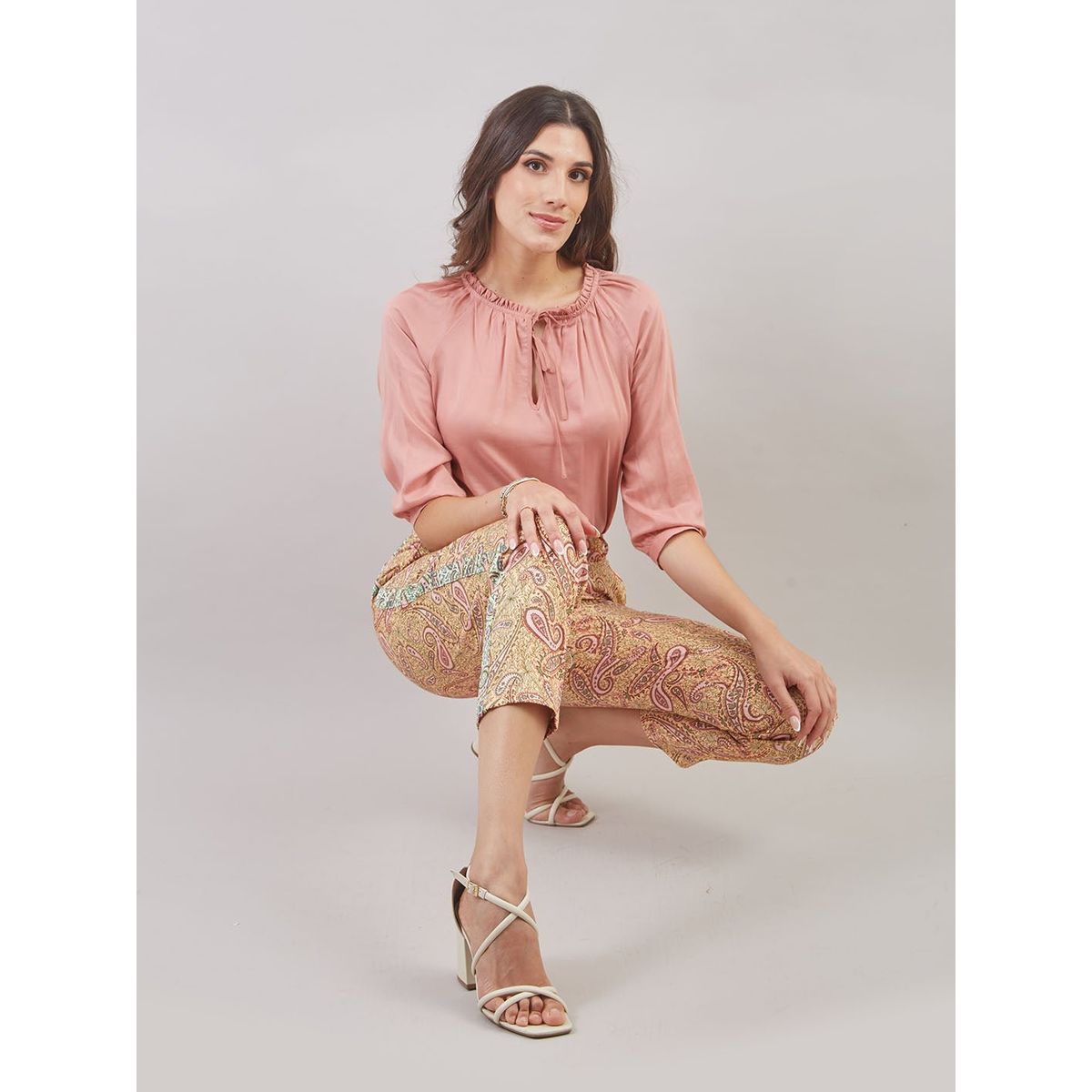 MICHELLE BELAU - BLUSA MANGA 34 BL91309CMR TPRS S