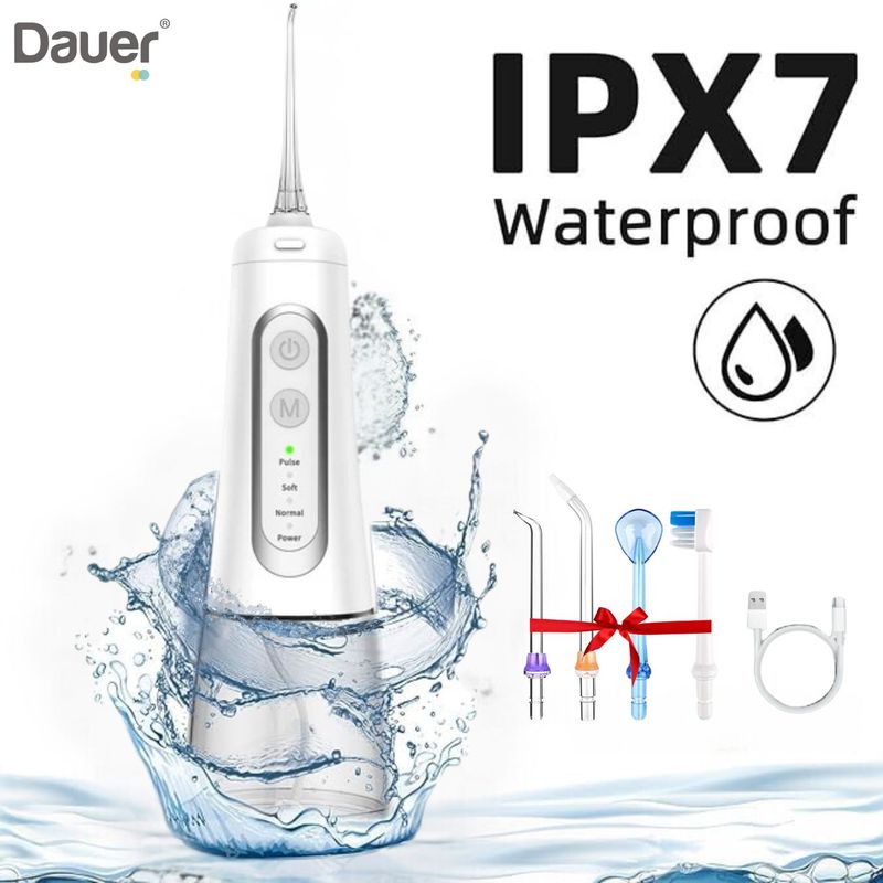 DAUER - Irrigador bucal Eléctrico Portátil IPX7 - DAUER