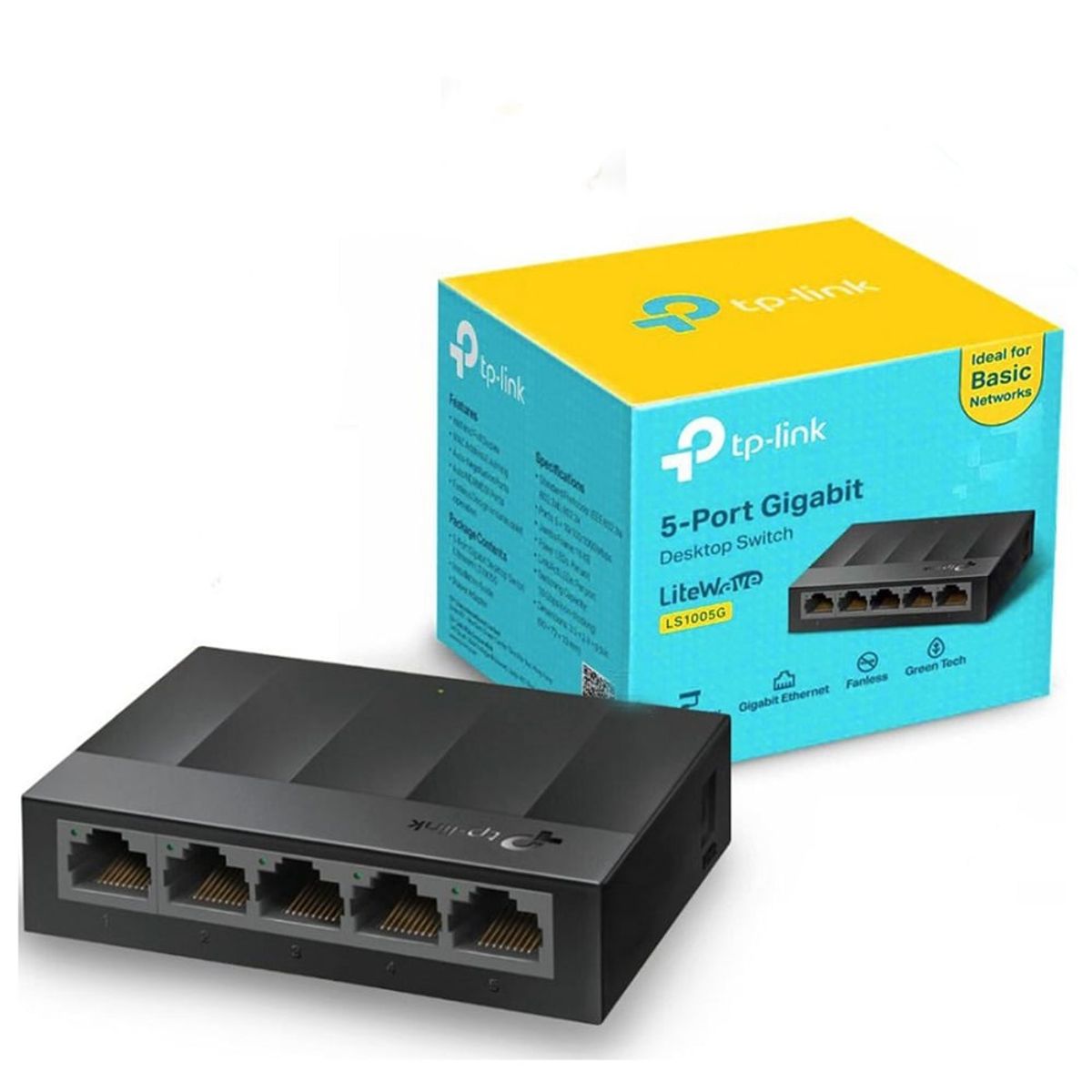 TP LINK - Switch De 5 Puertos Tp-link 10/100/1000mbps cat 5 6 rj45 lan gigabit