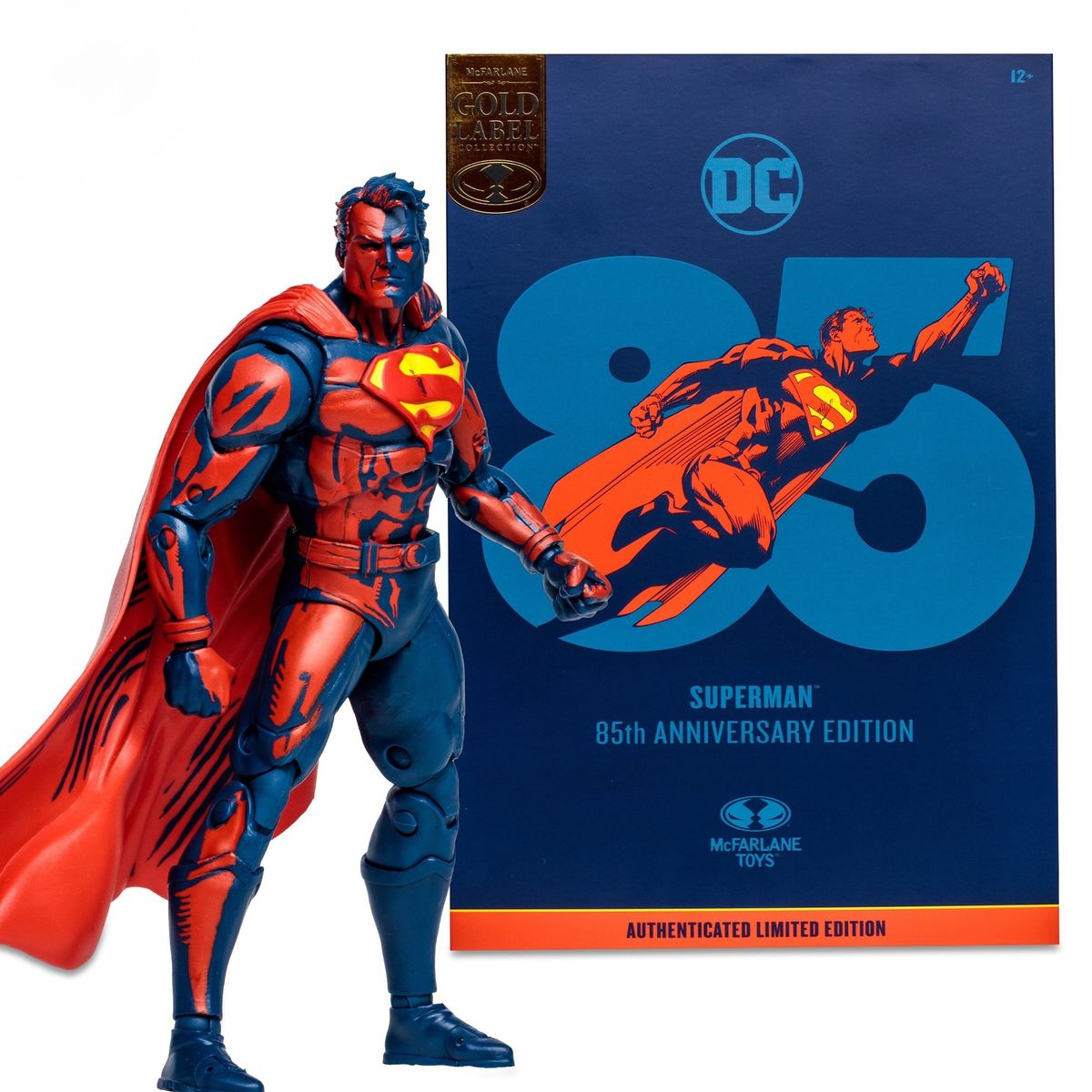 MCFARLANE - Sdcc 2023 Exclusive Superman Red & Blue Gold Label Mcfarlane