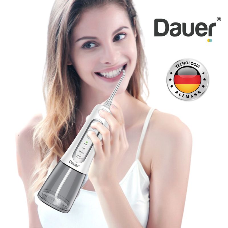 DAUER - Irrigador bucal  Portátil +4 boquillas - DAUER