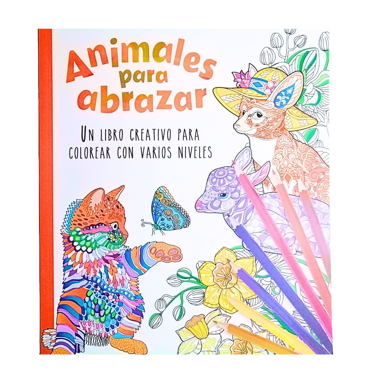 GENERICO - Libro para colorear Animales para abrazar - mandalas para pintar