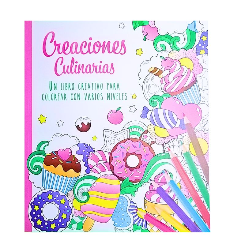 GENERICO - Libro para colorear Creaciones culinarias - mandalas para pintar