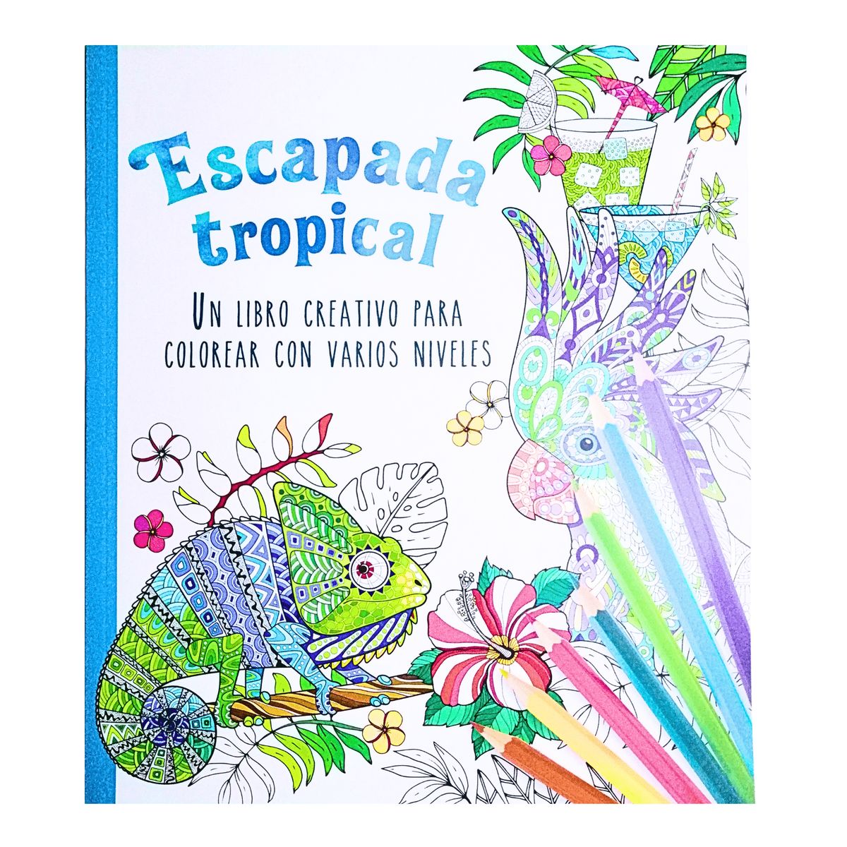 GENERICO - Libro para colorear Escapada tropical - mandalas para pintar