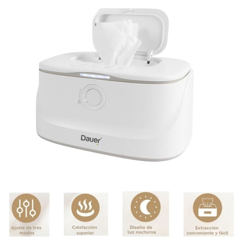 DAUER - Calentador de Pañitos Húmedos de Bebe