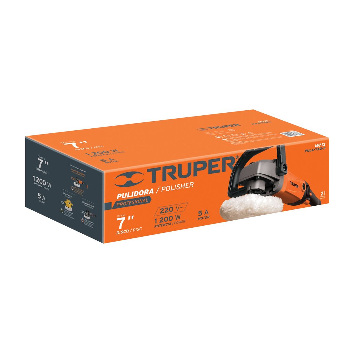 TRUPER - Pulidora 7"  Profesional 1200 W