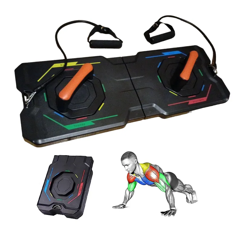 GENERICO - Push Up Bar Board Tablero Multifunción Planchas Ligas