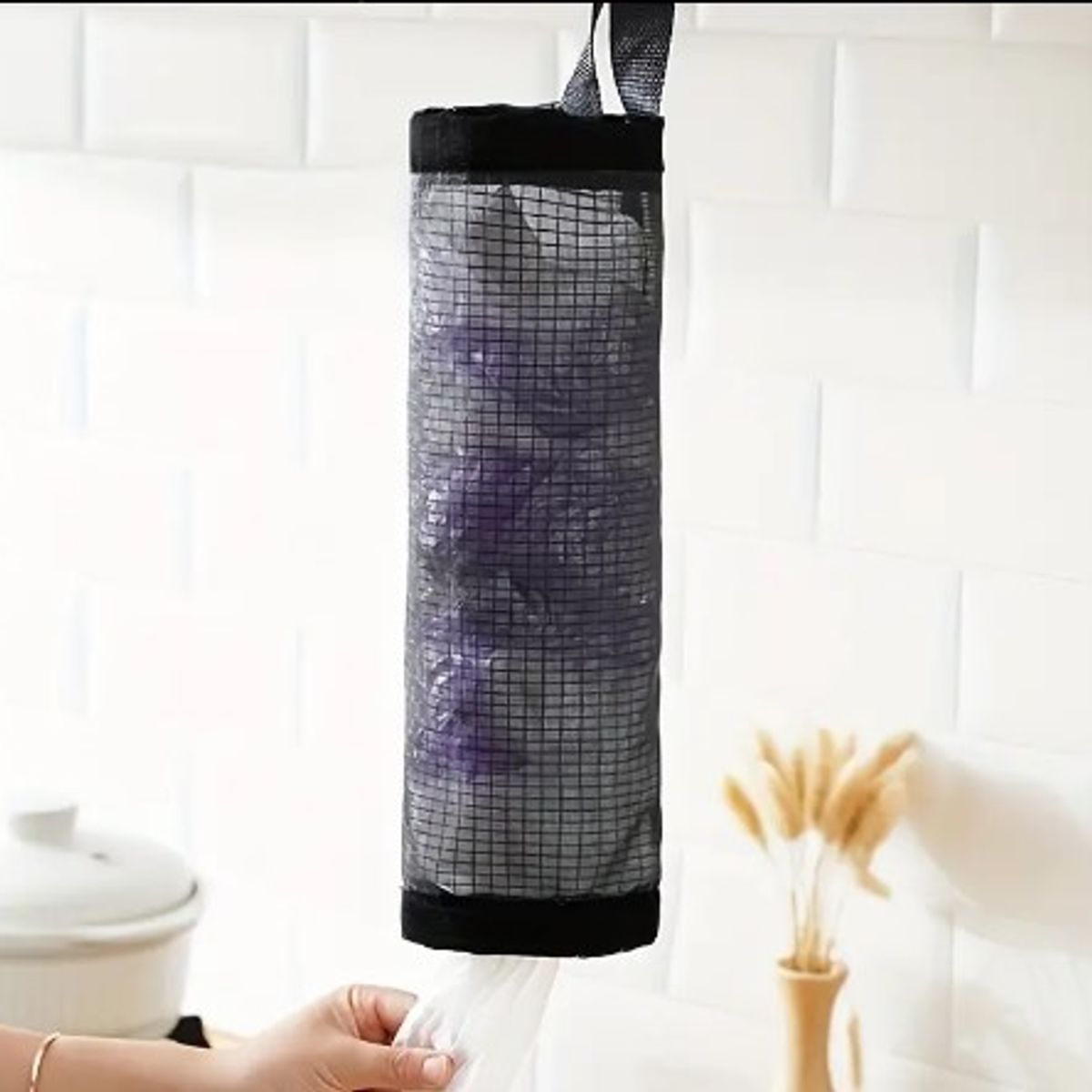 GENERICO - ORGANIZADOR PARA BOLSAS RECICLADAS GRANDE - NEGRO