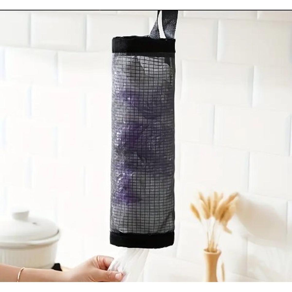 GENERICO - ORGANIZADOR PARA BOLSAS RECICLADAS GRANDE - NEGRO