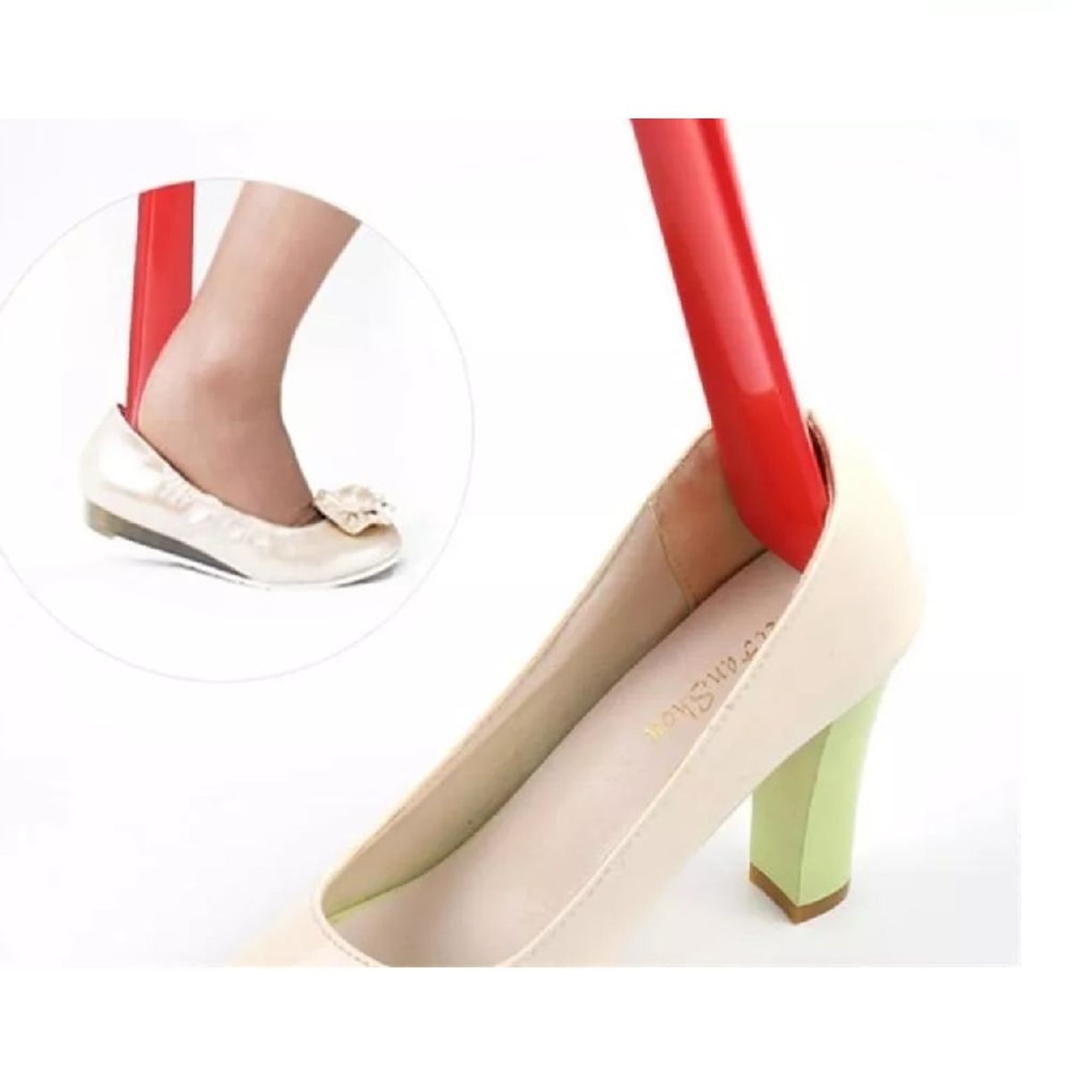 GENERICO - Calzador de Mango Largo Rojo