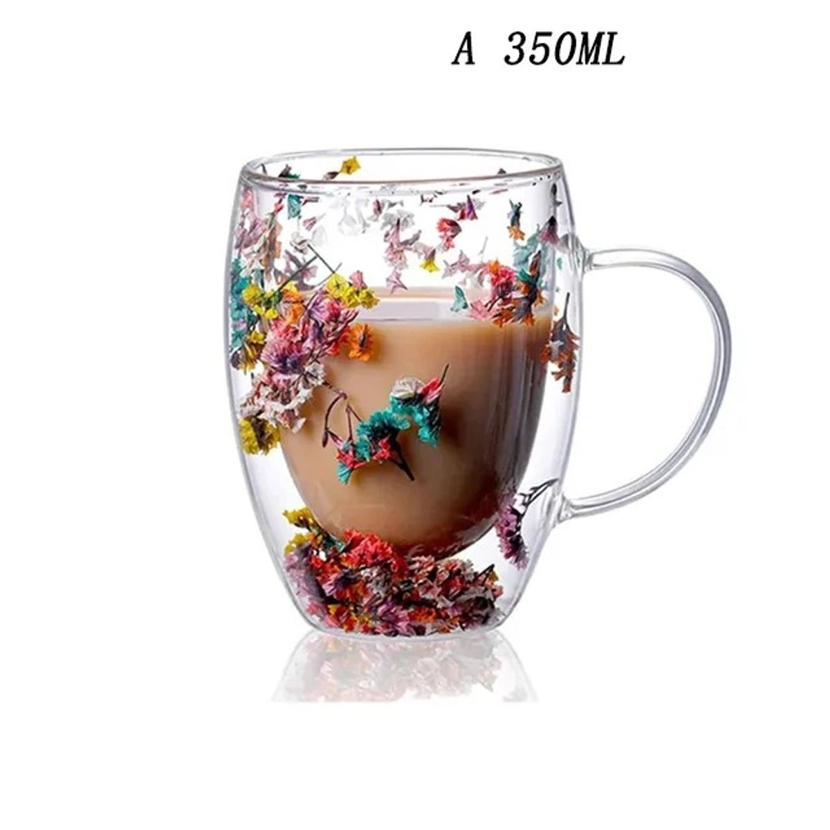 GENERICO - Taza flores secas 350 ml